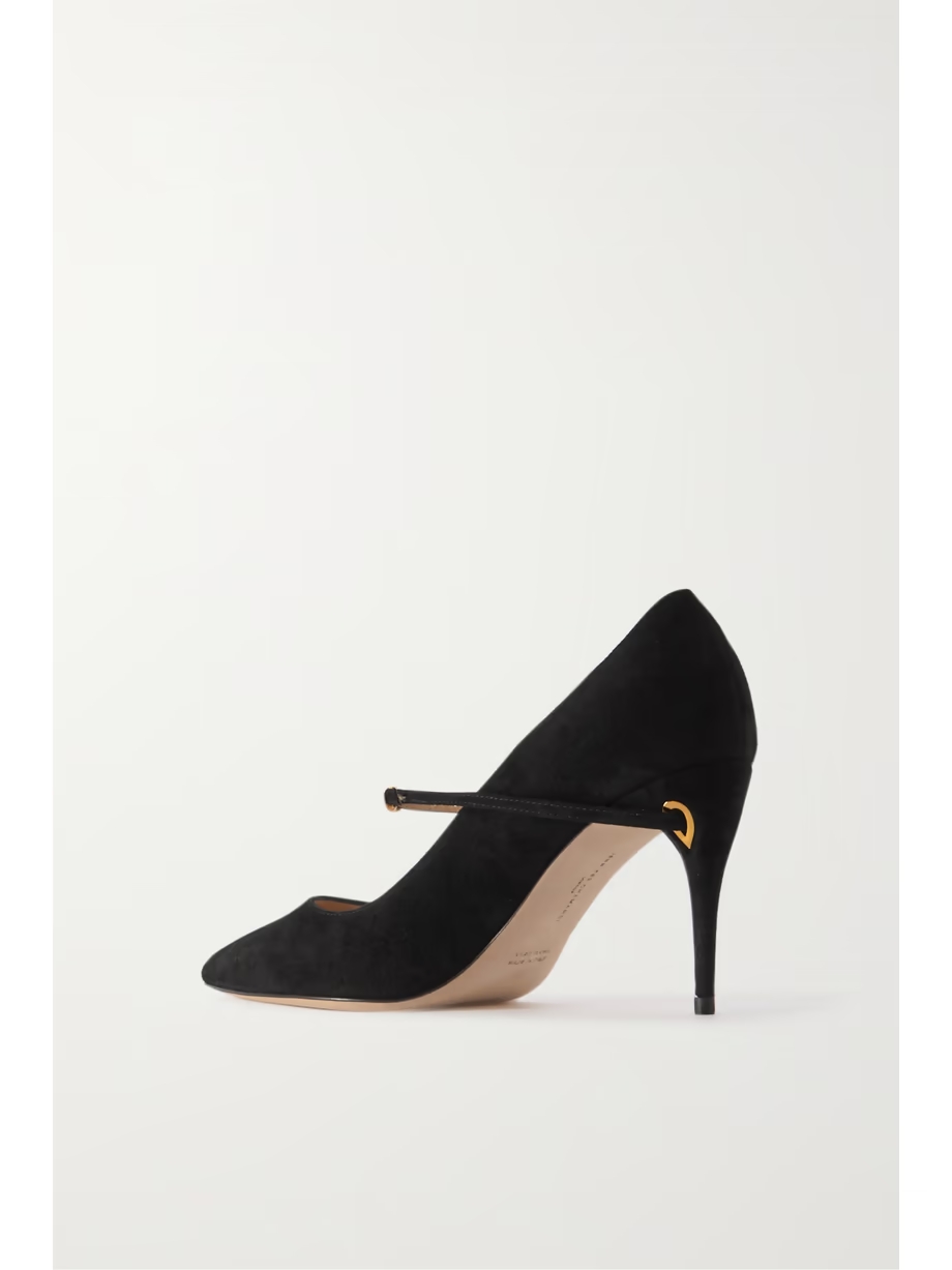 Lorenzo 85 suede pumps