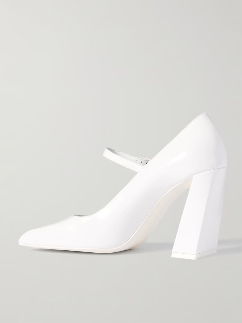 Charlotte patent-leather Mary Jane pumps