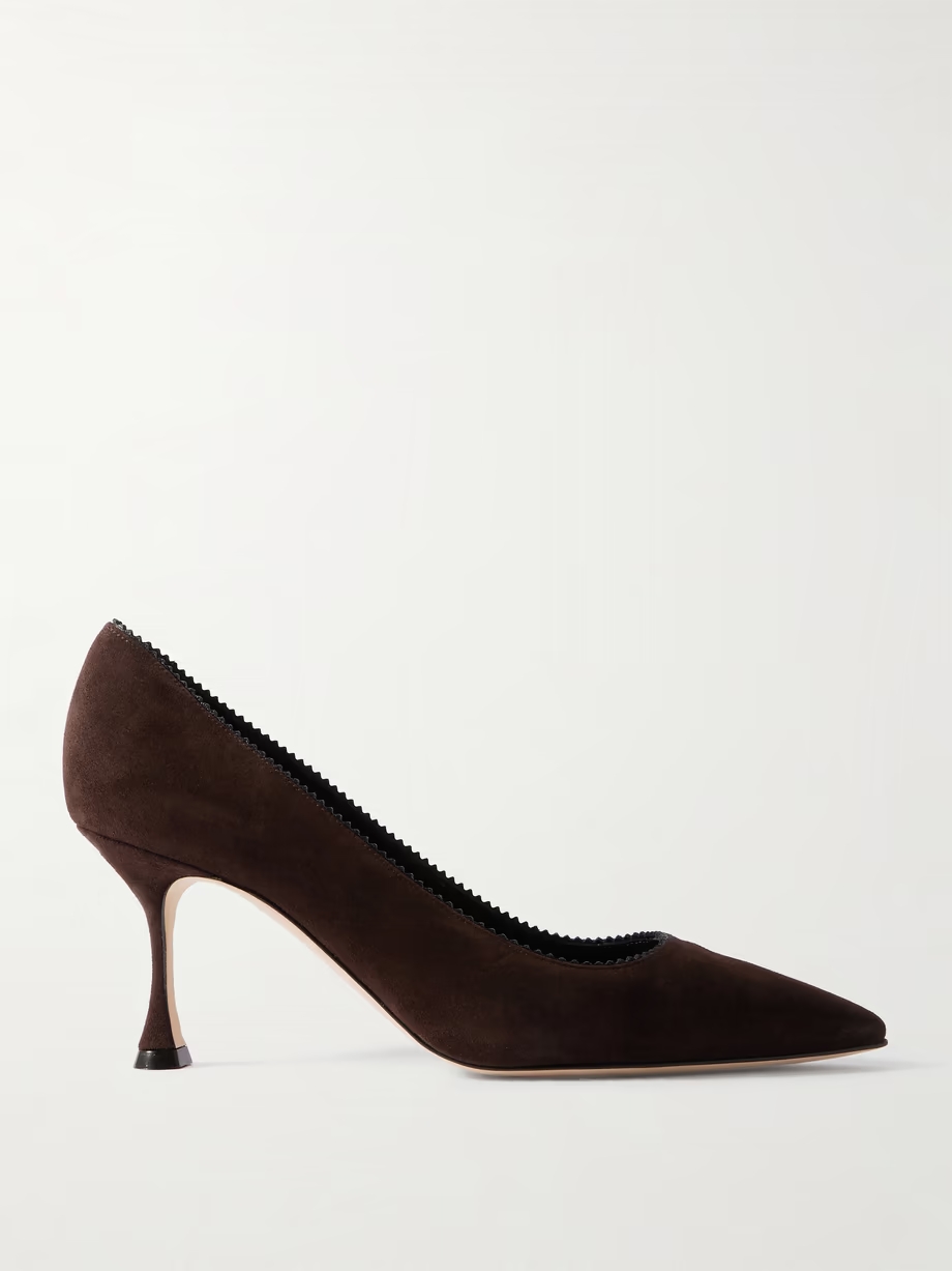 Osmaclo 70 suede pumps