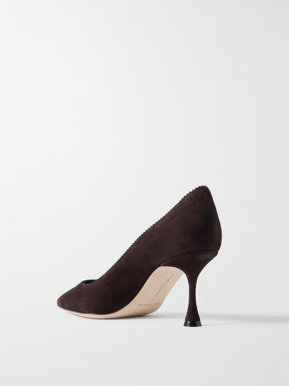 Osmaclo 70 suede pumps