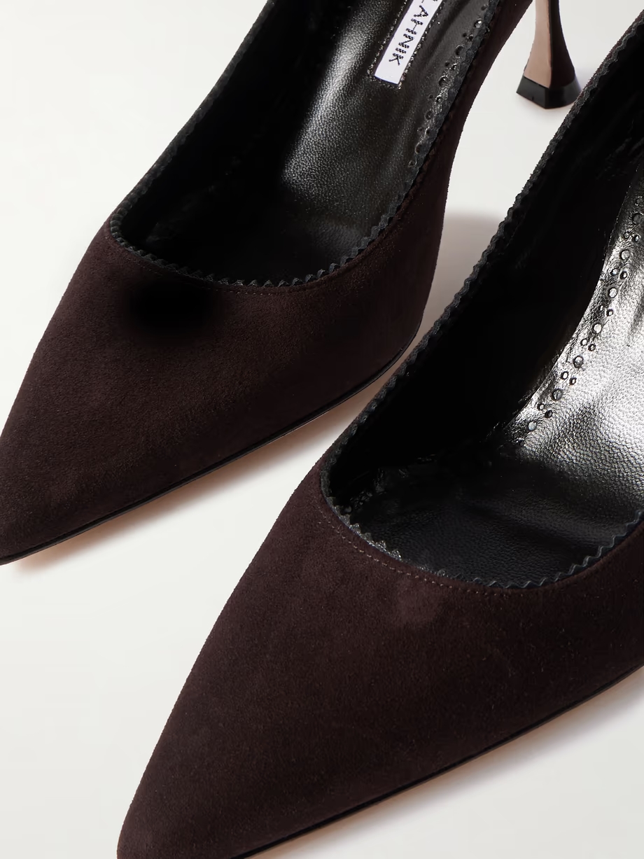 Osmaclo 70 suede pumps