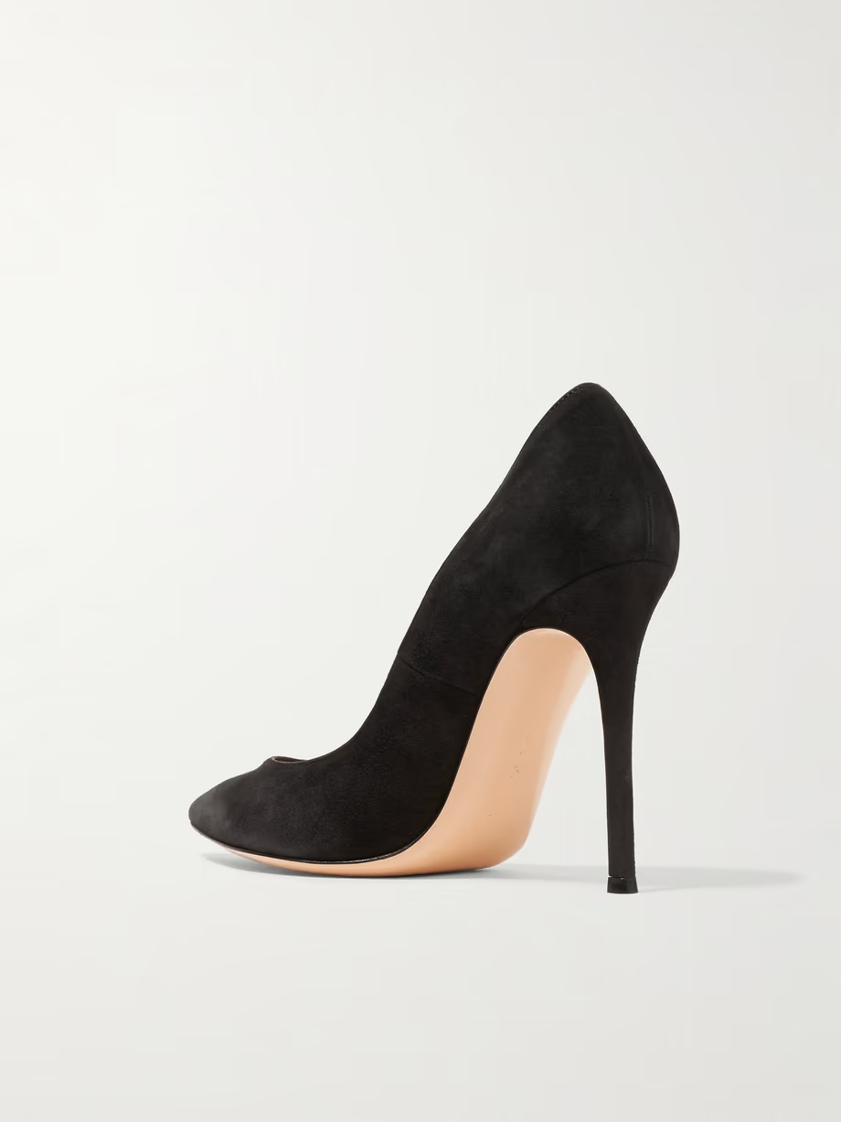 105 suede pumps