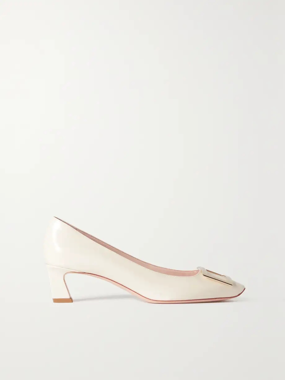 Decollete Trompette patent-leather pumps