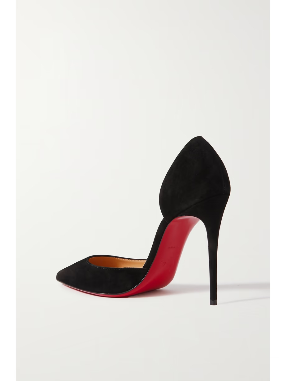 Iriza 100 suede point-toe pumps