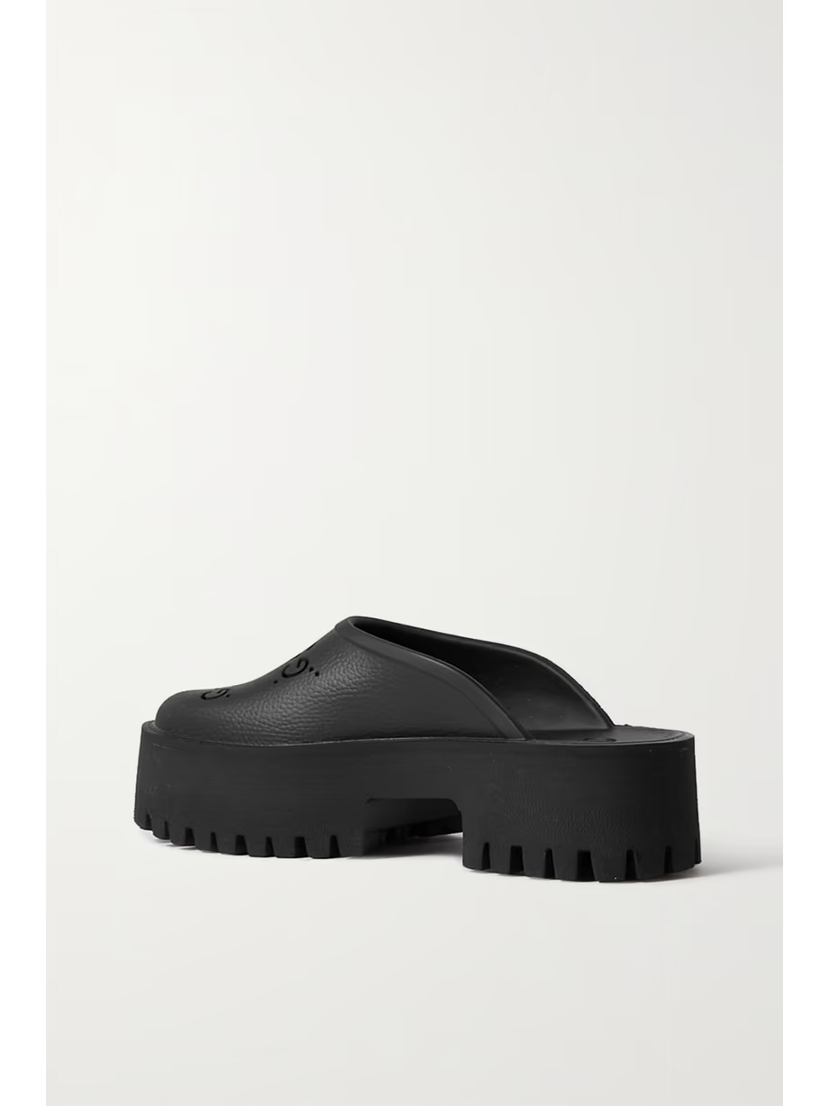 Elea perforated rubber platform mules