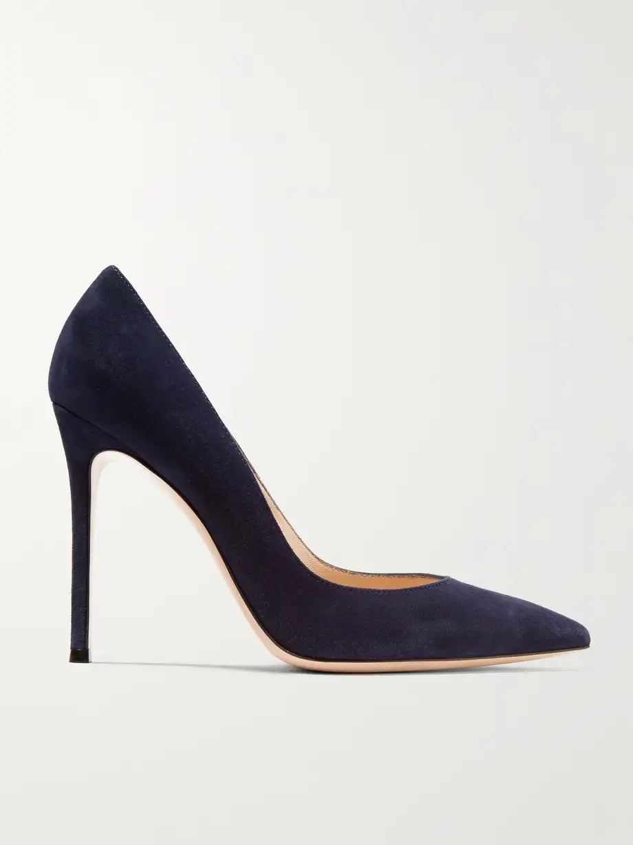 105 suede pumps