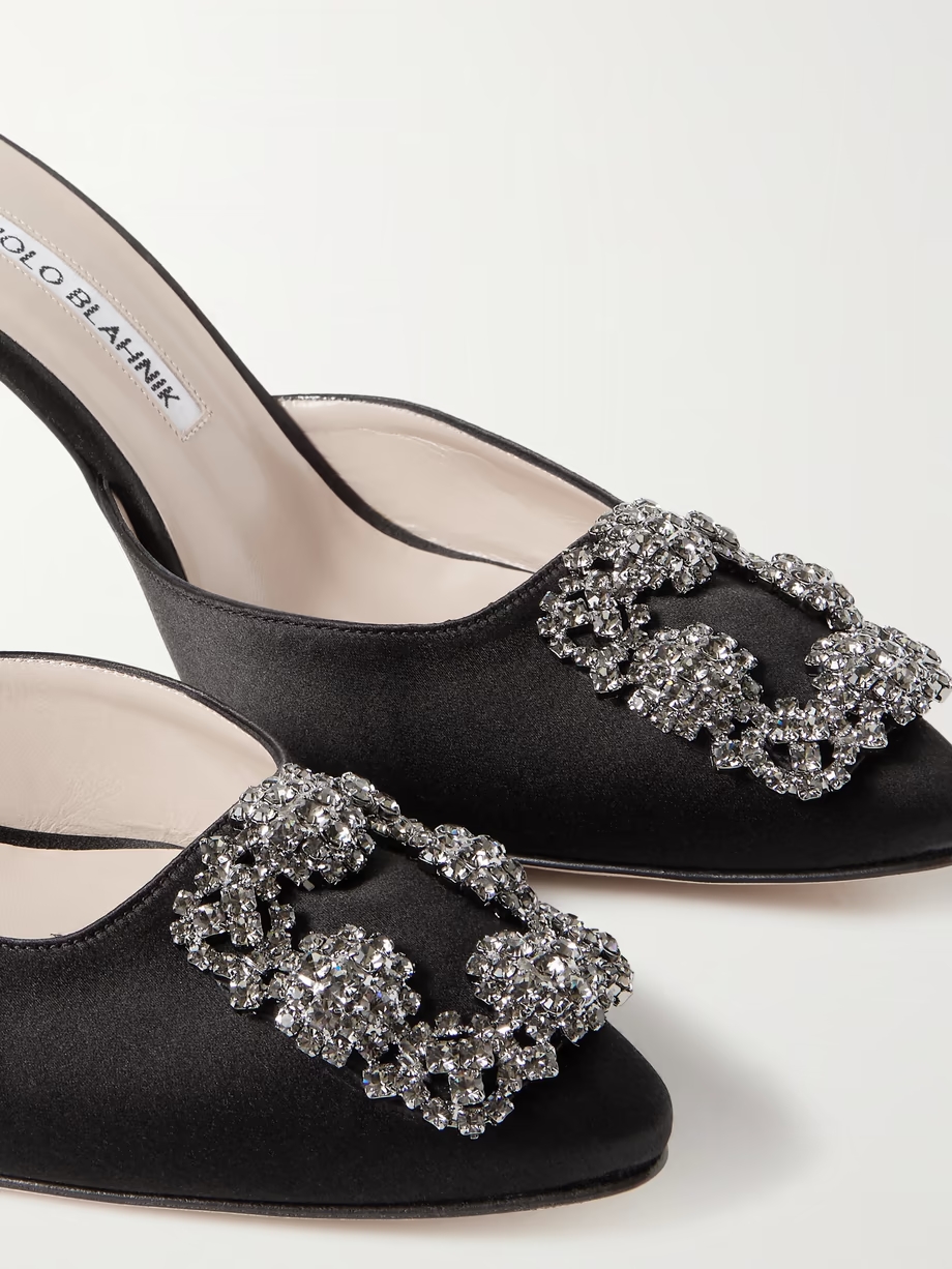 Hangisimu 70 embellished satin mules