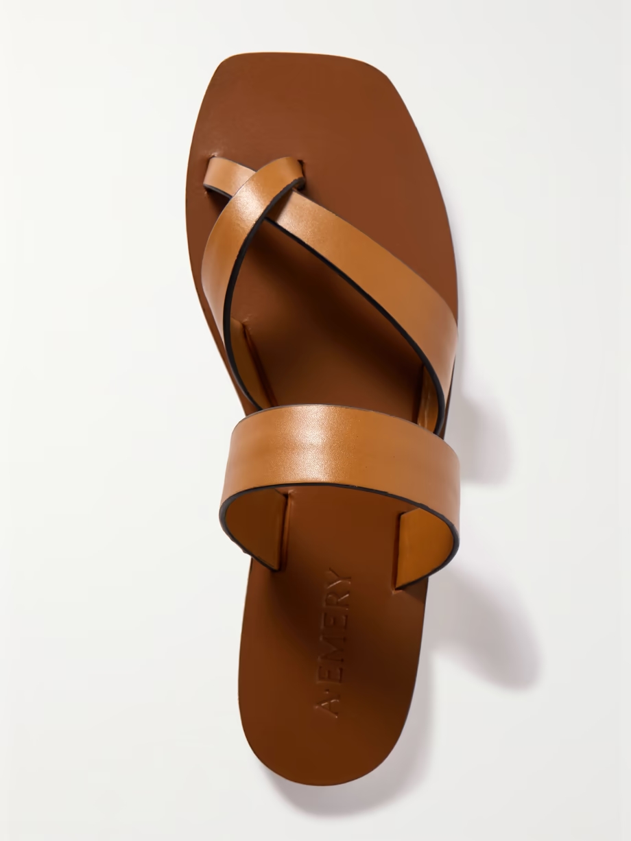 Carter leather slides