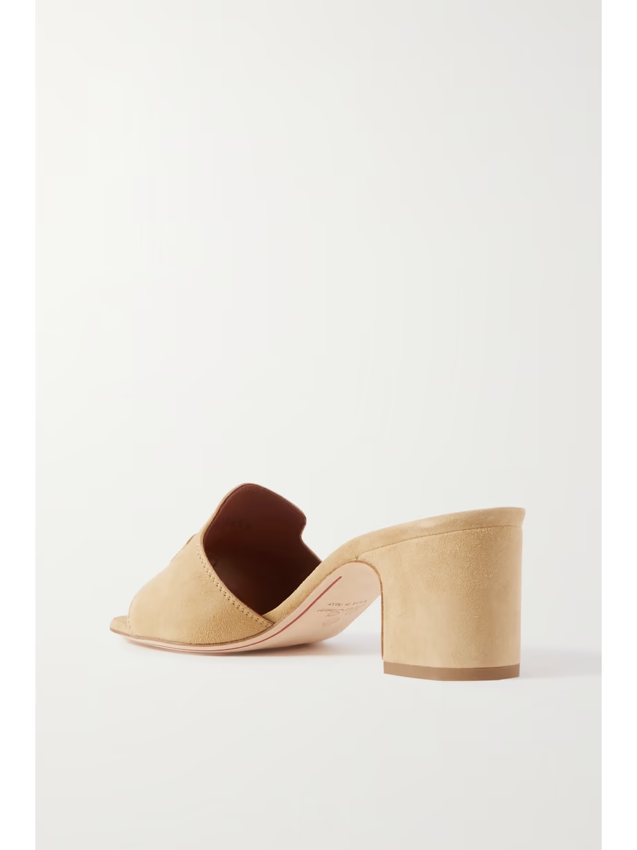 Summer Charms embellished suede mules