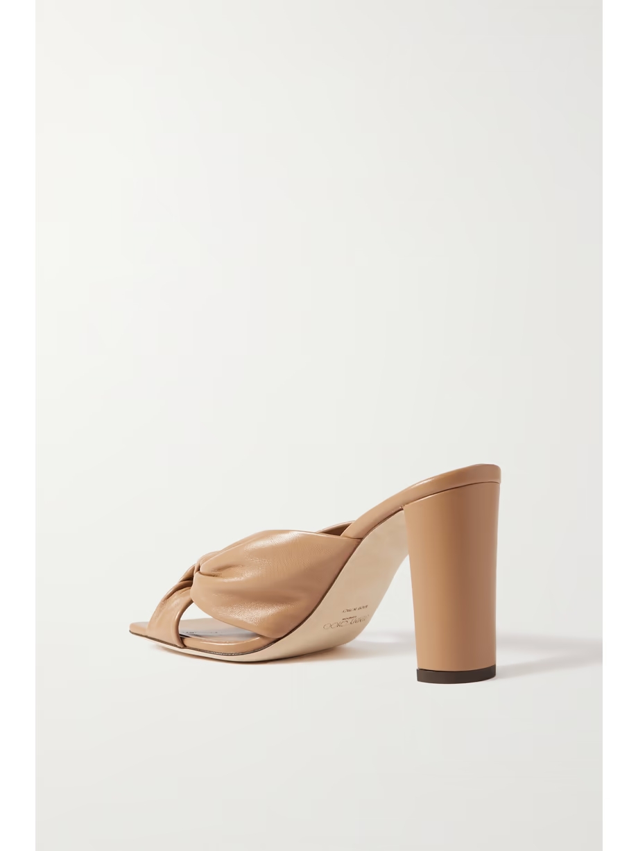 Avenue 85 knotted leather mules