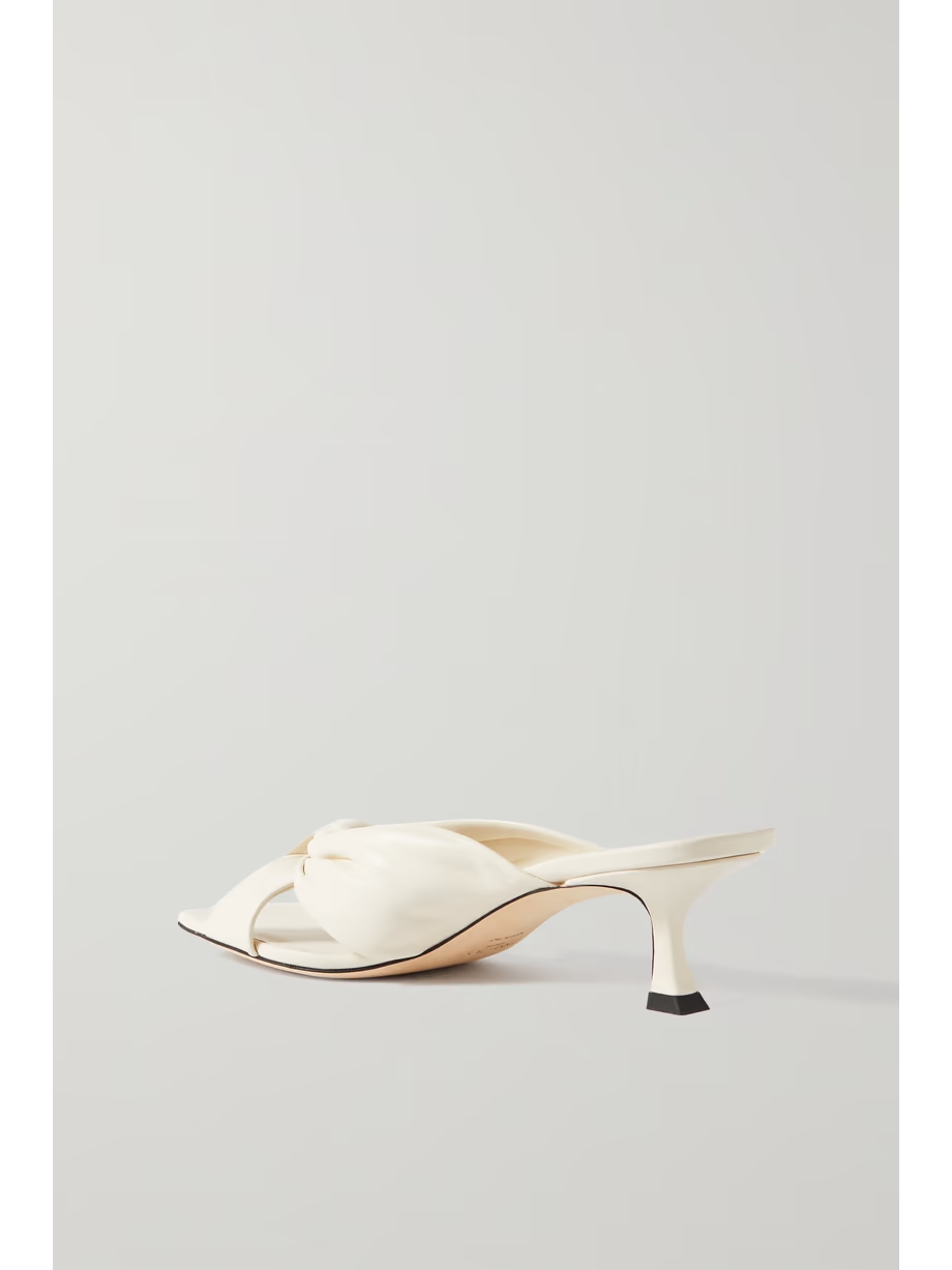 Avenue 50 knotted leather mules