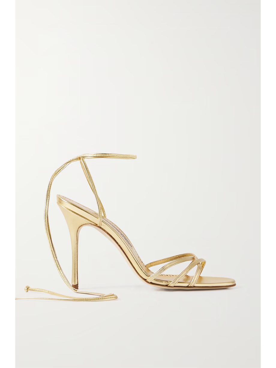 Leva 105 metallic leather sandals