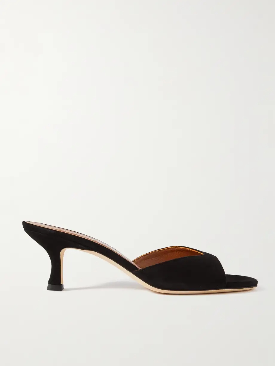 Brigitte suede mules