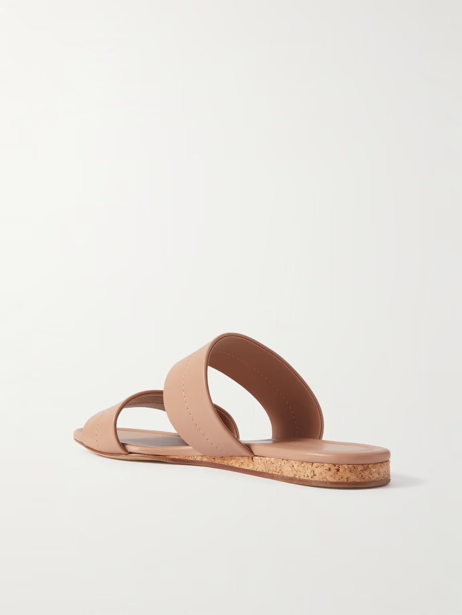 Lora leather slides