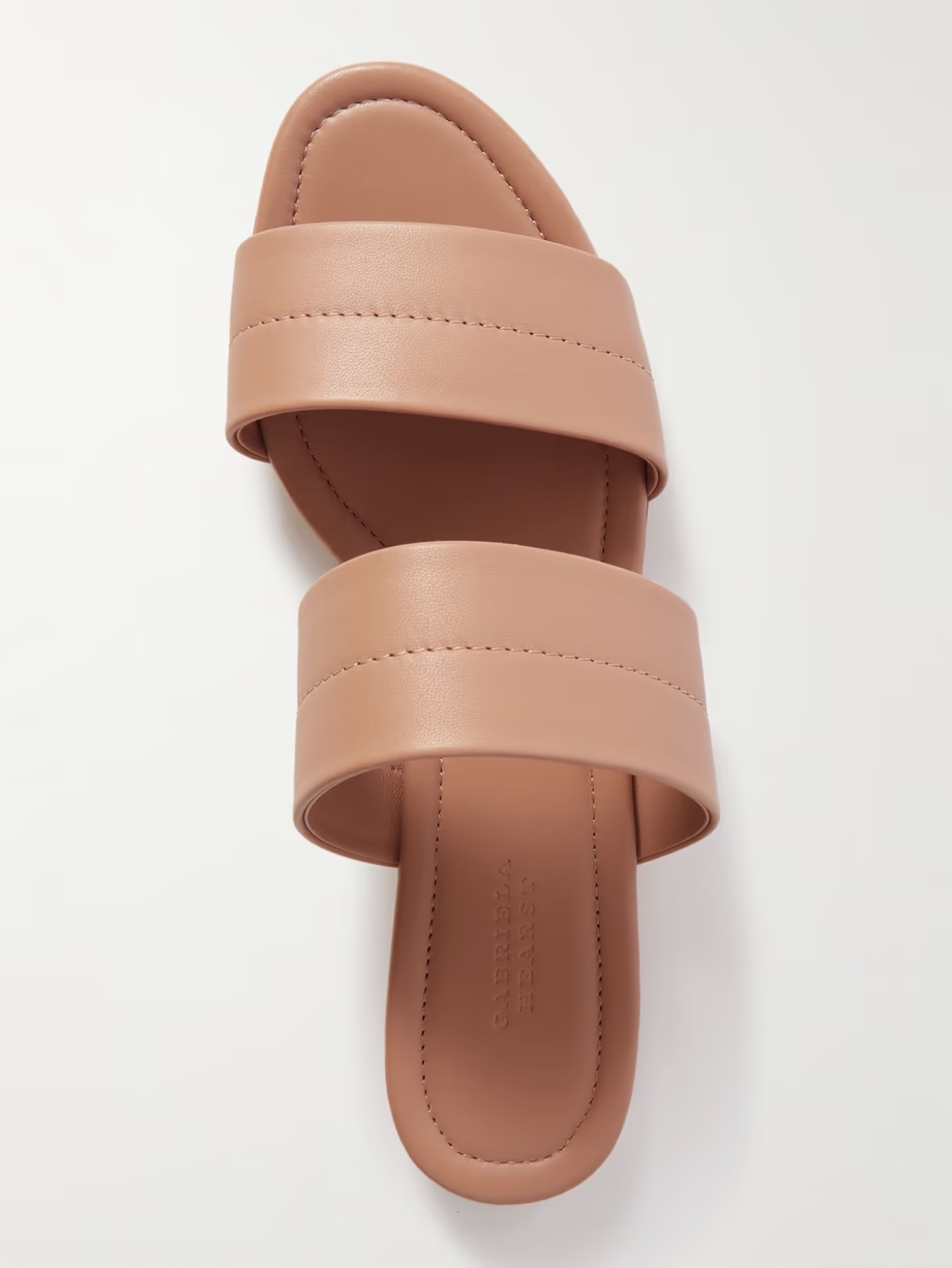 Lora leather slides