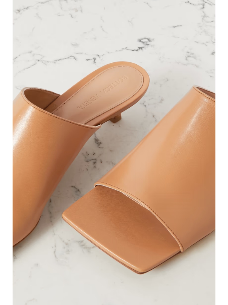 Leather mules