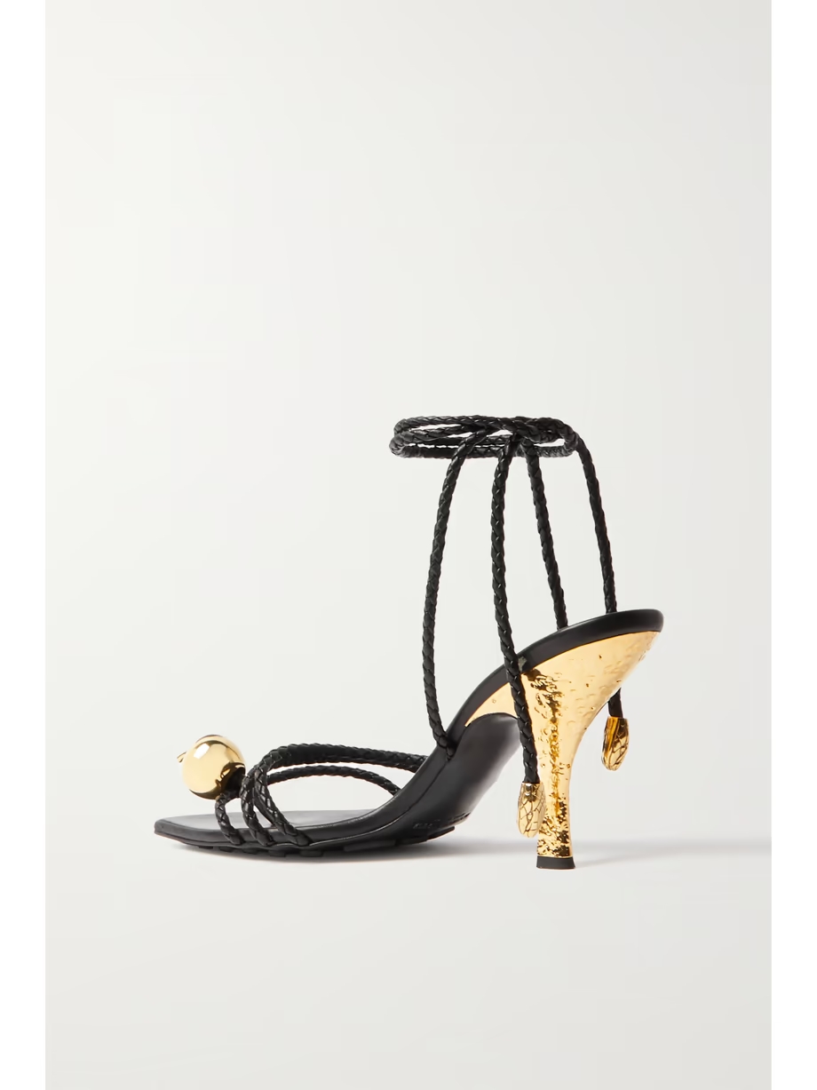 Adam embellished intrecciato leather sandals