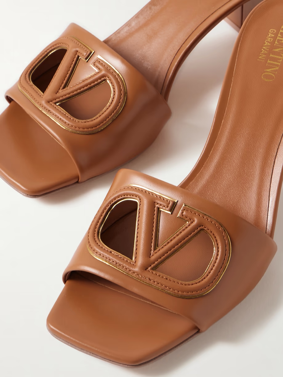 VLOGO 60 cutout leather mules