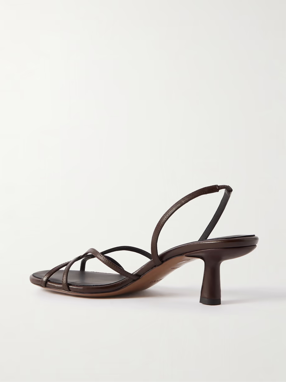 Ibor leather slingback sandals