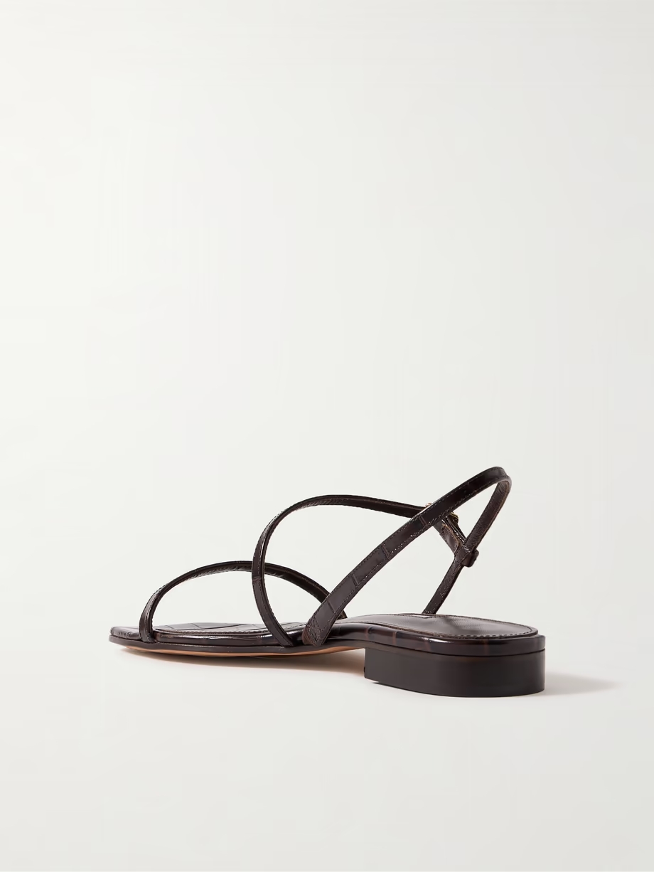 Hope croc-effect leather sandals