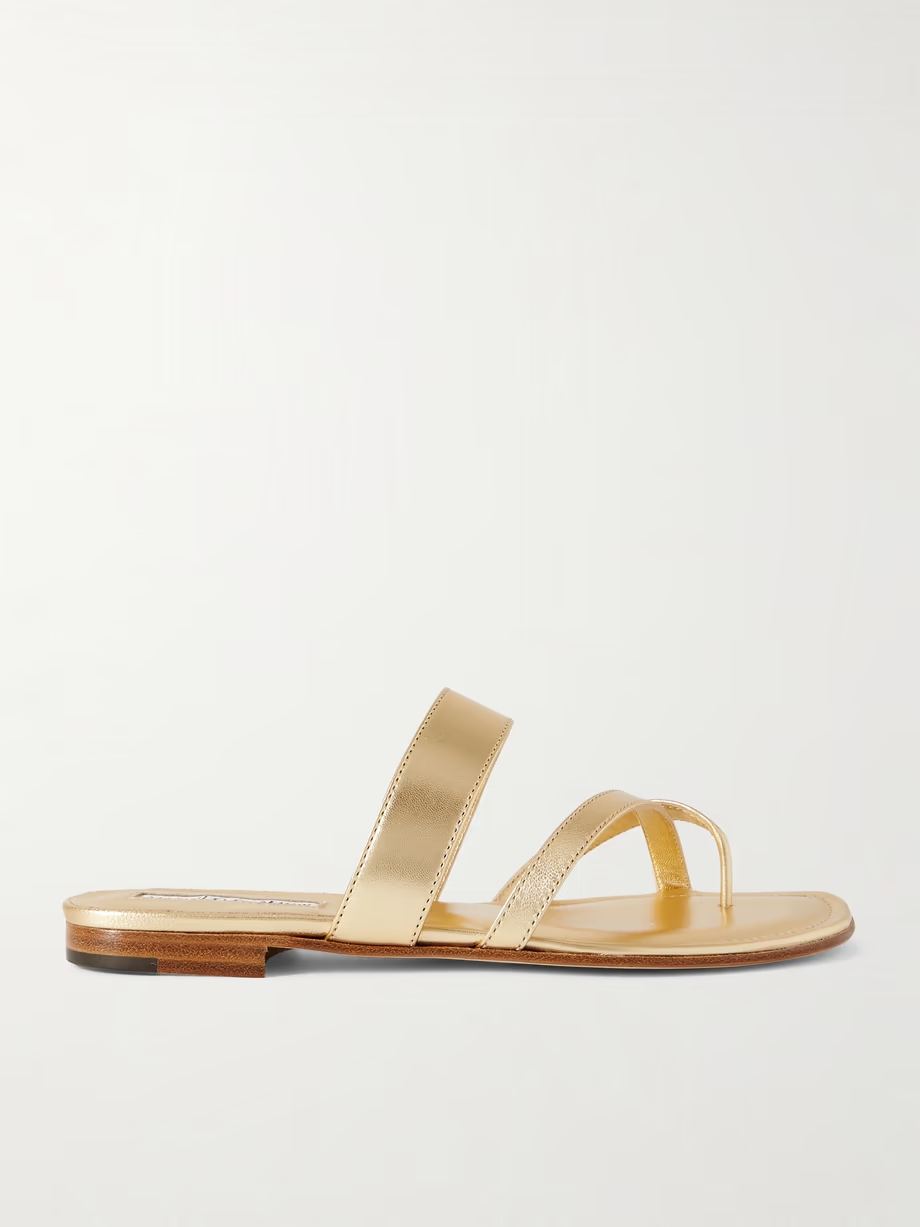 Susa metallic leather sandals