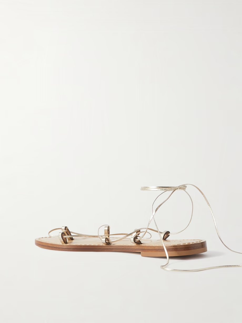 The Serengeti metallic leather sandals