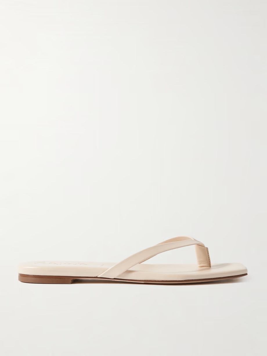 Renee leather flip flops