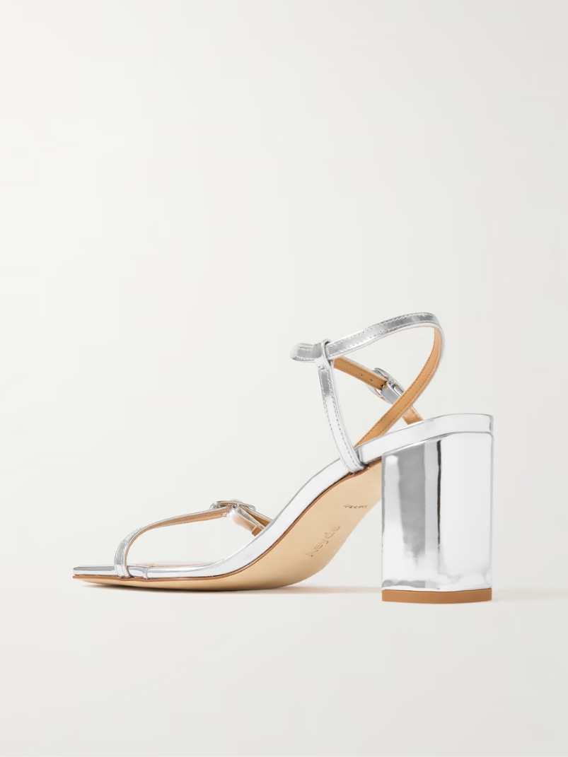 Franzi metallic patent-leather sandals