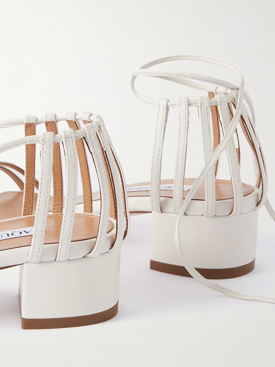 Straight to Heaven leather sandals