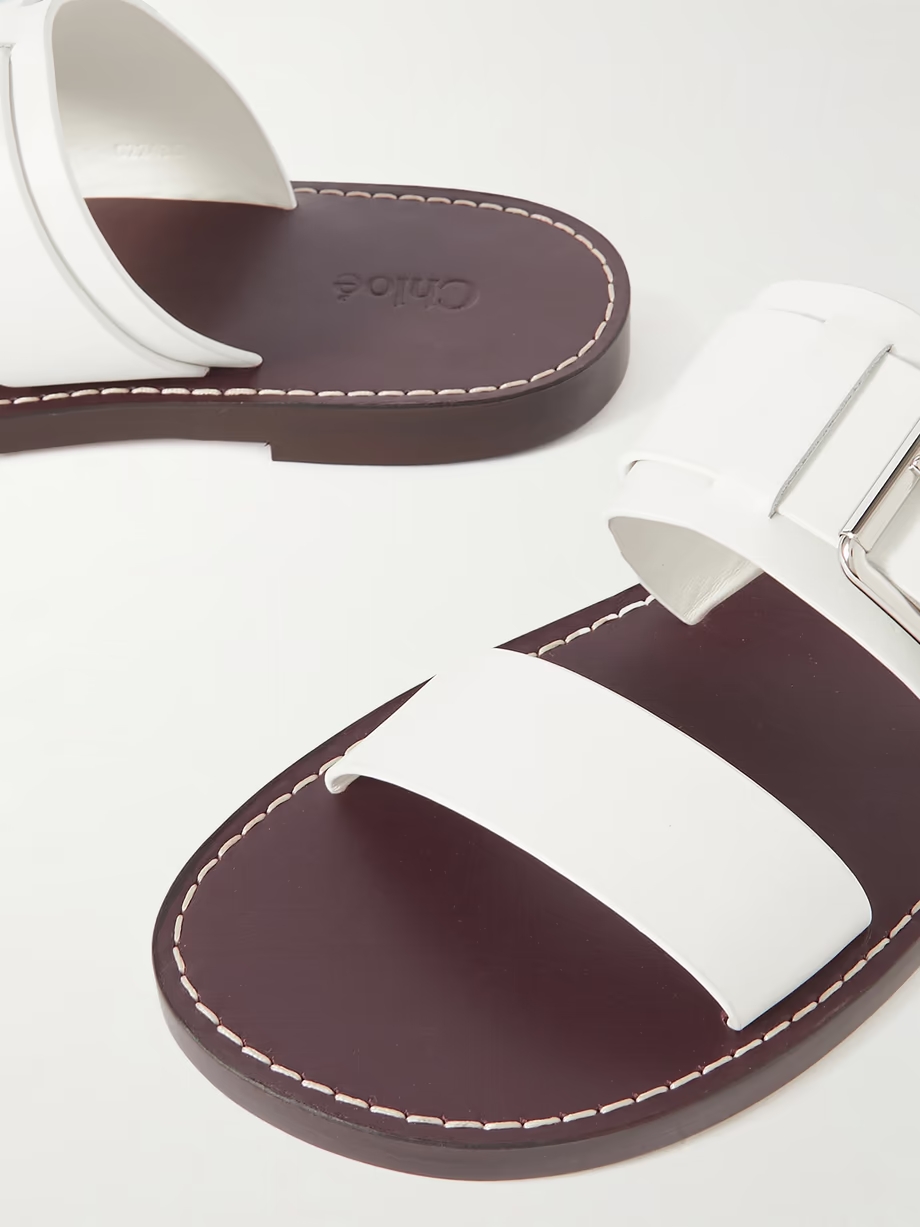 Rebecca leather slides