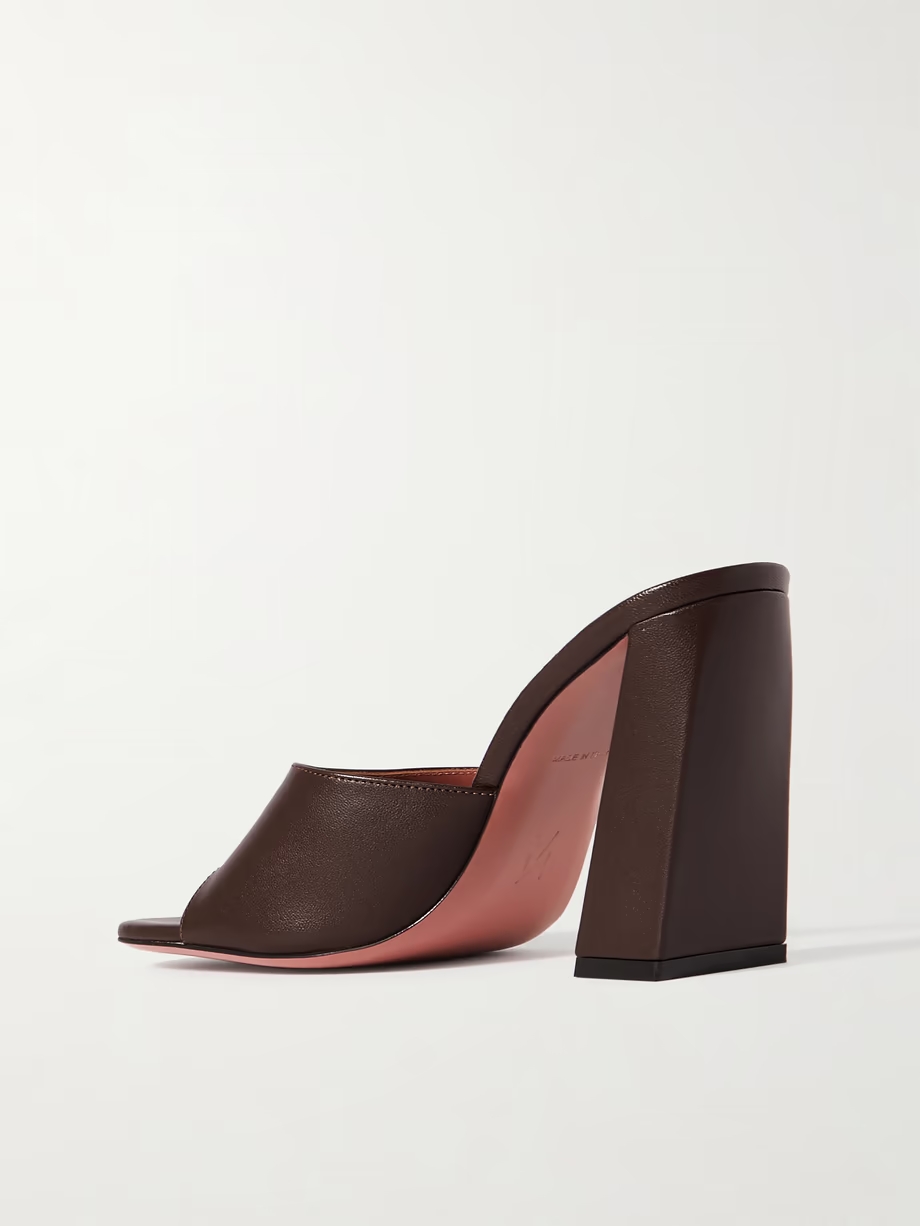 Brigitte leather mules