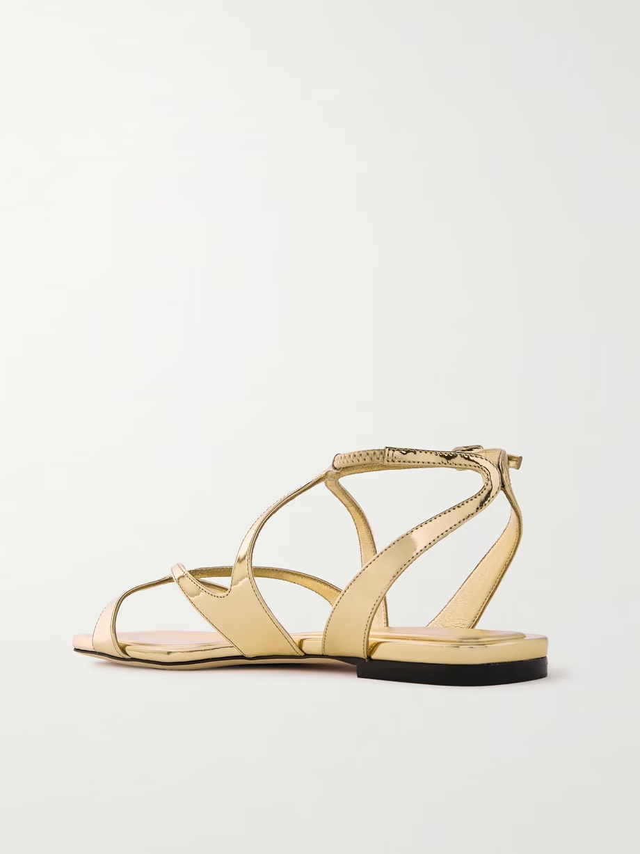 Ayla metallic leather sandals