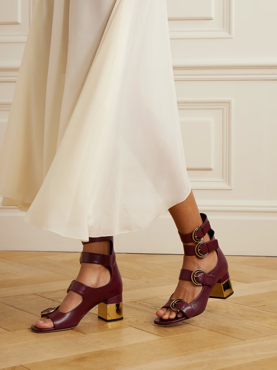 Alizè buckle-embellished leather sandals