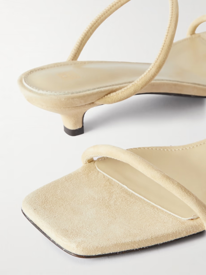 The Minimalist suede sandals