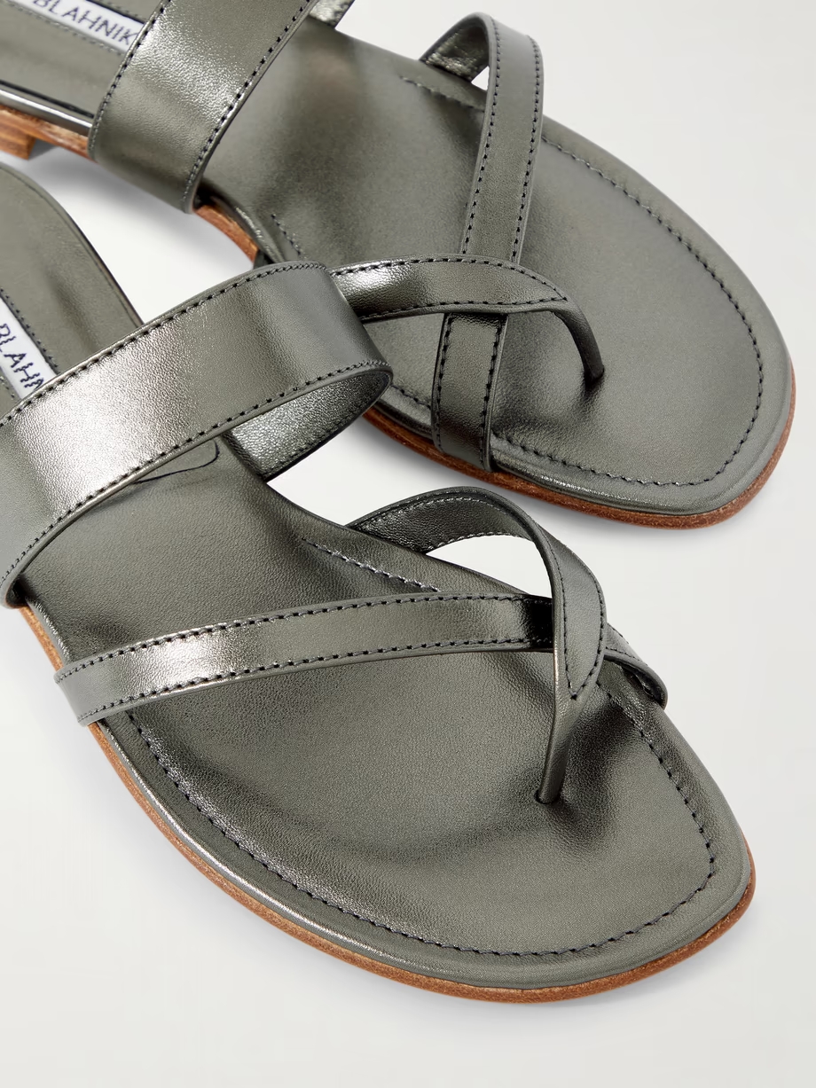 Susa metallic leather sandals