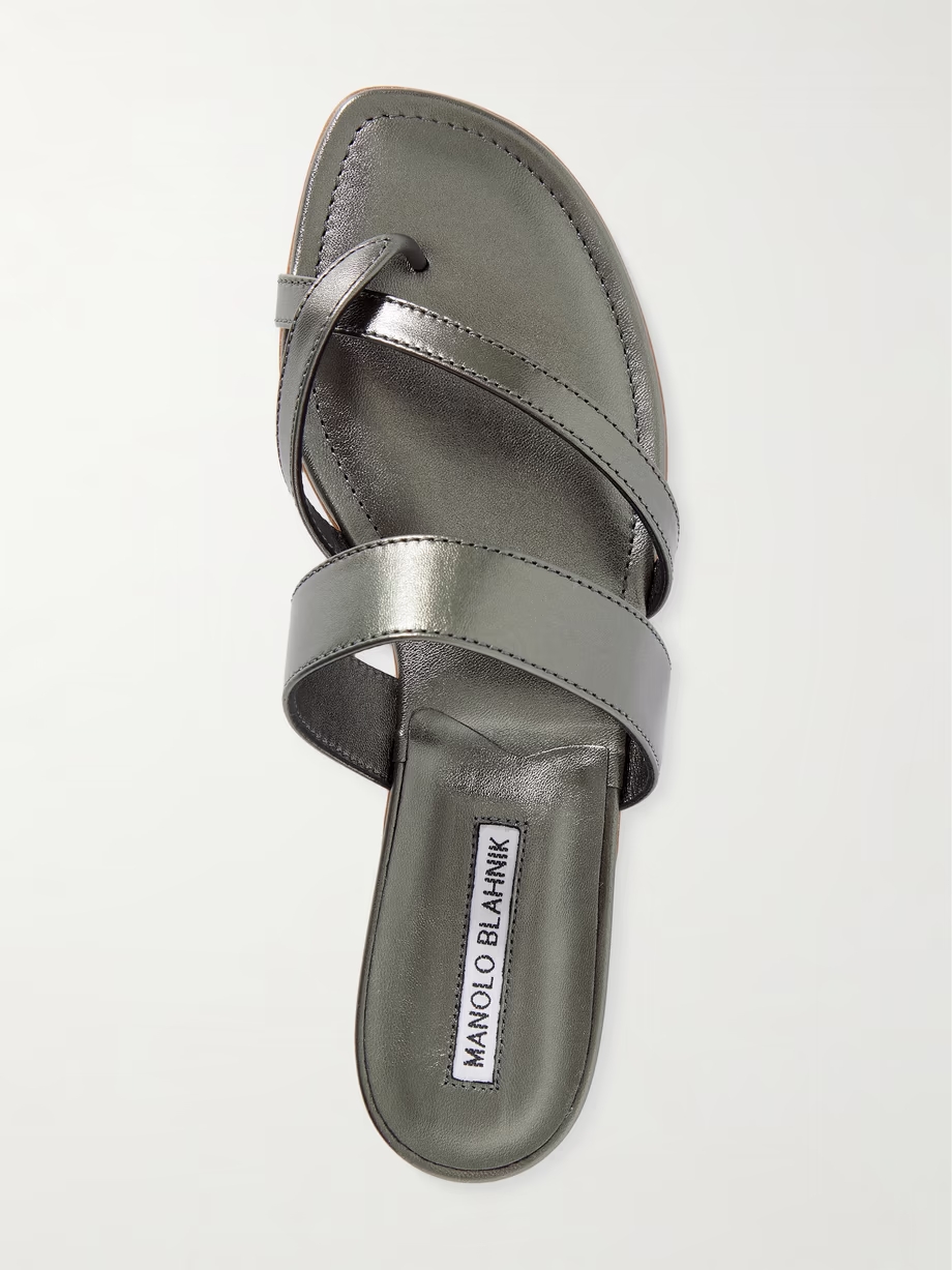 Susa metallic leather sandals