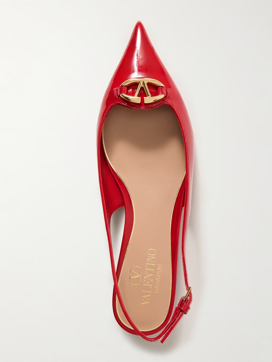 VLOGO Bold 20 embellished patent-leather pumps