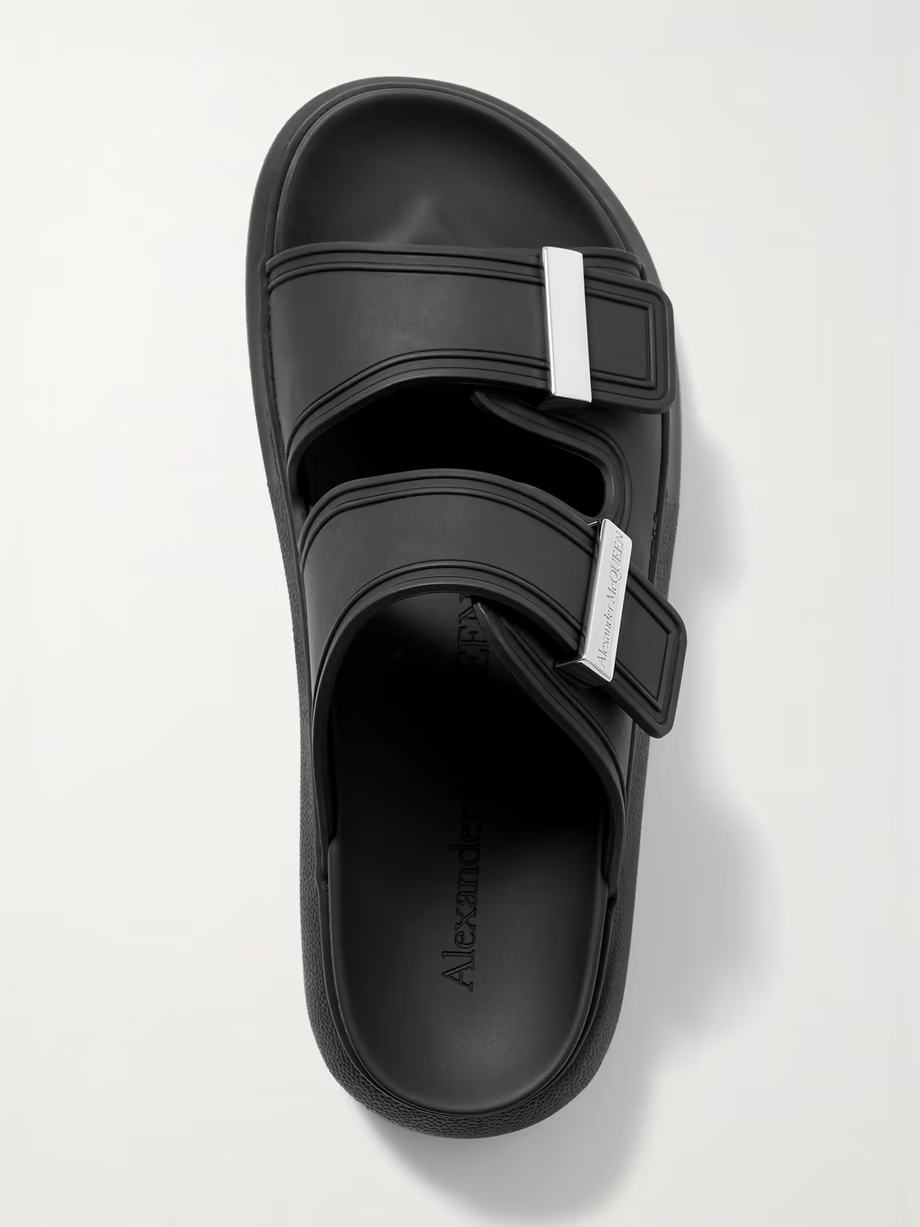 Rubber exaggerated-sole sandals