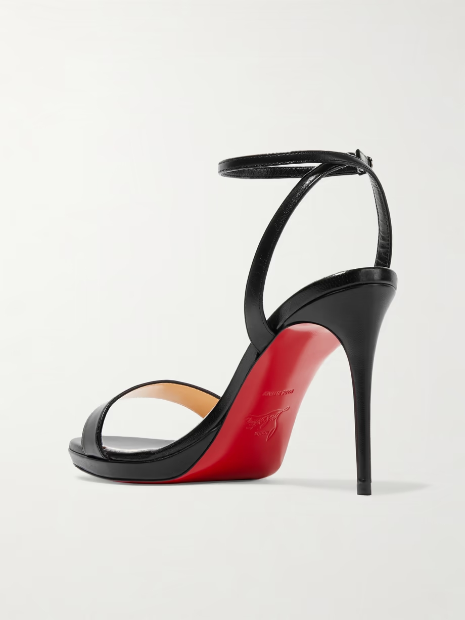 Loubi Queen 100 leather sandals