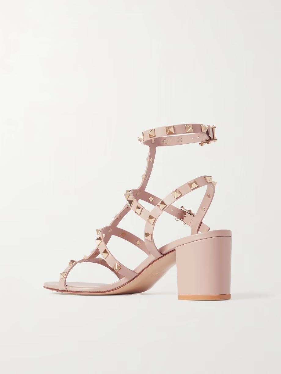 Rockstud 55 leather sandals