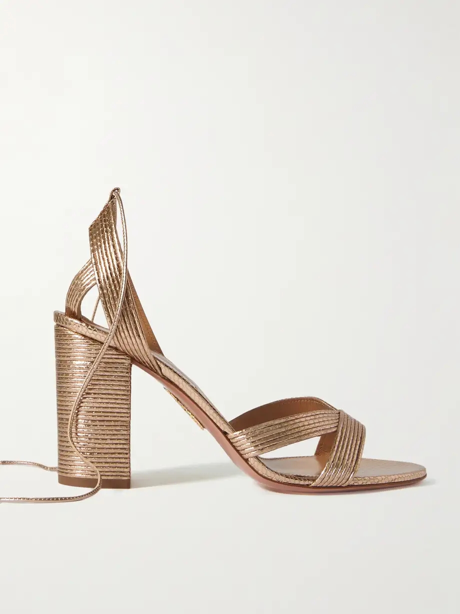 Ari 85 metallic leather sandals