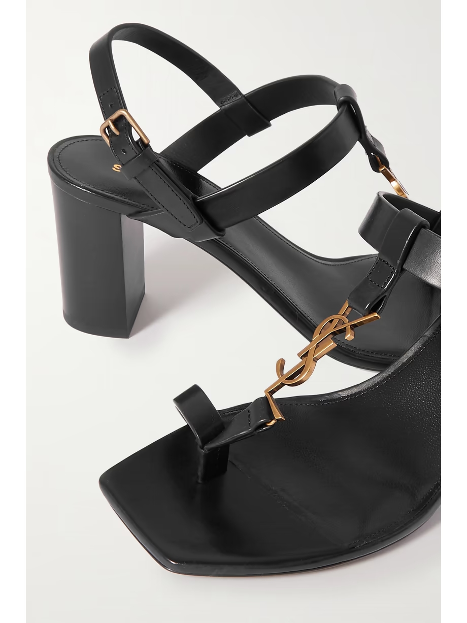 Cassandra logo-embellished leather sandals