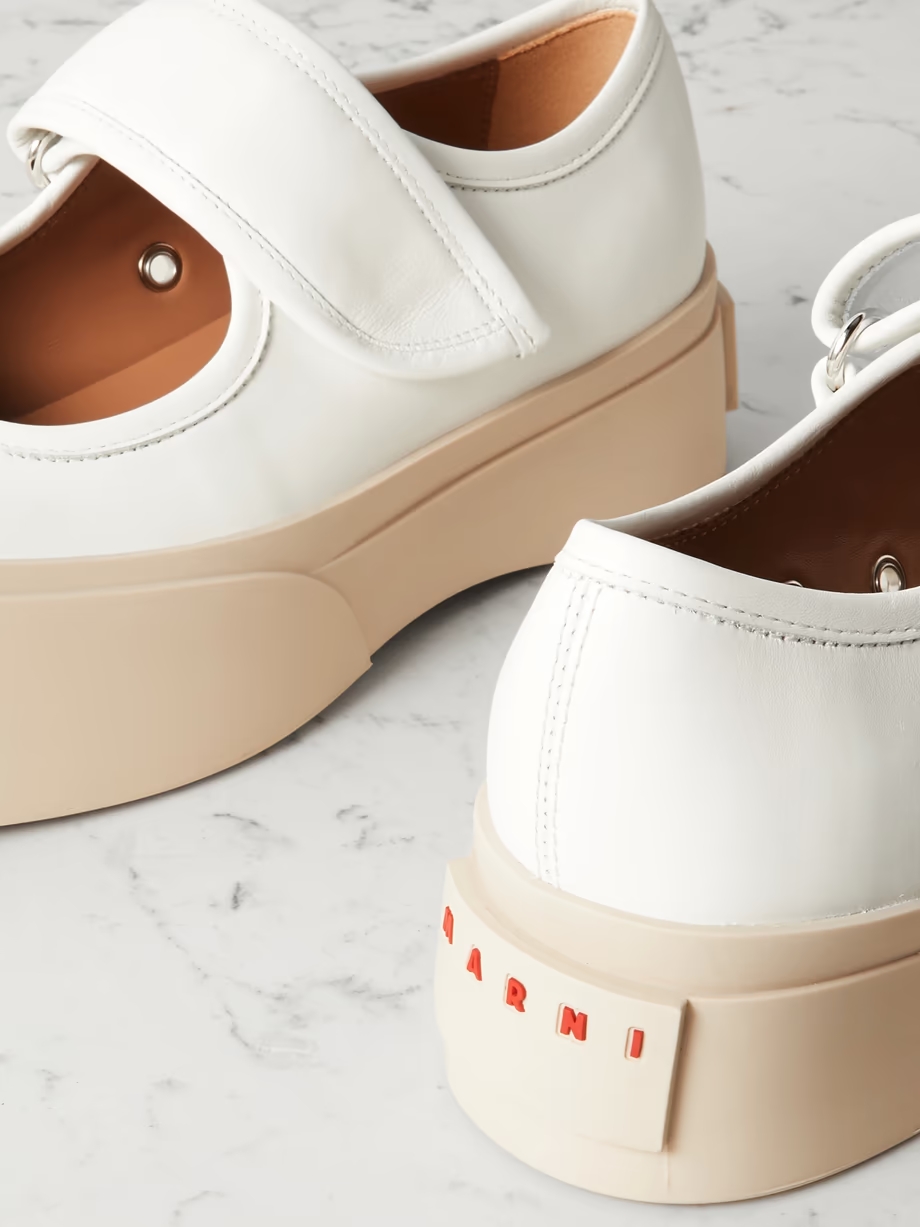 Pablo leather Mary Jane platform sneakers