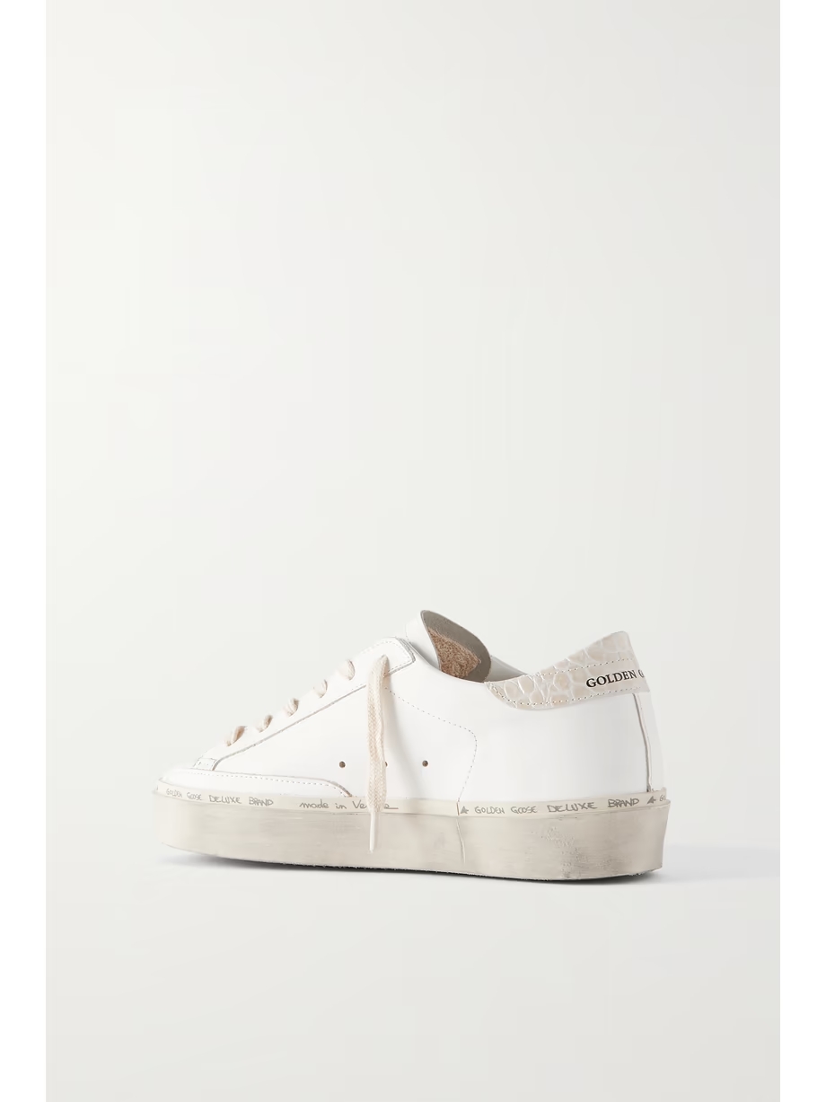 Hi Star distressed leather sneakers