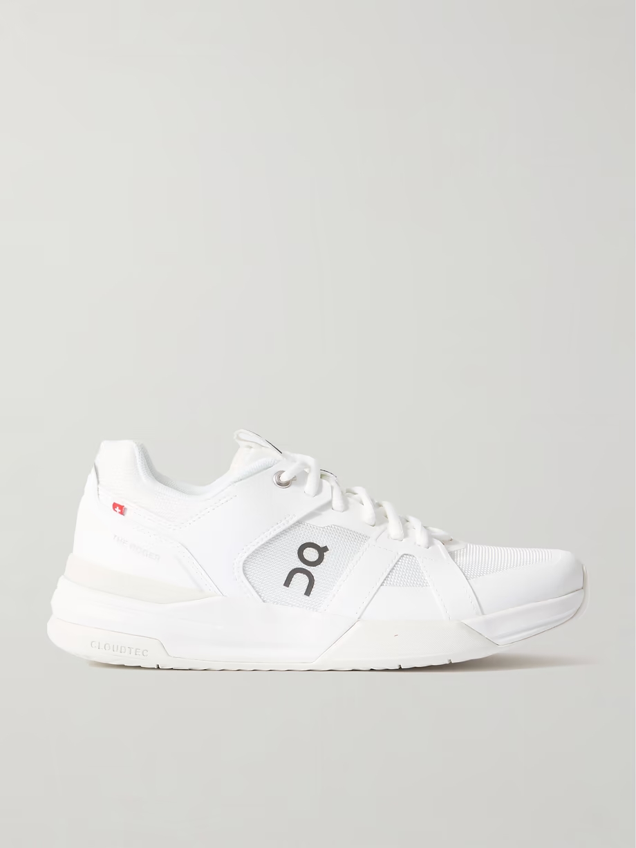 The Roger Clubhouse Pro faux leather-trimmed mesh sneakers