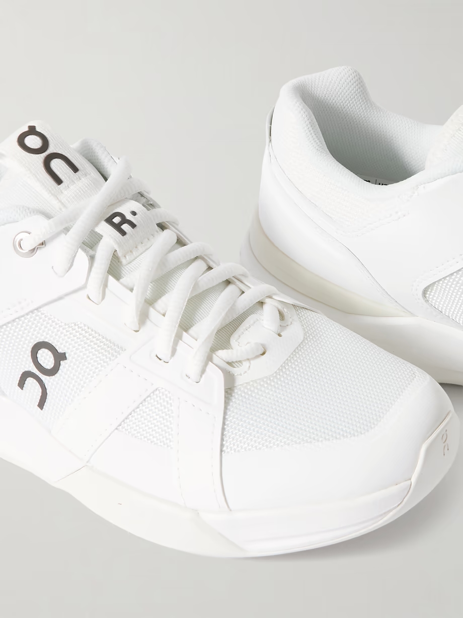 The Roger Clubhouse Pro faux leather-trimmed mesh sneakers