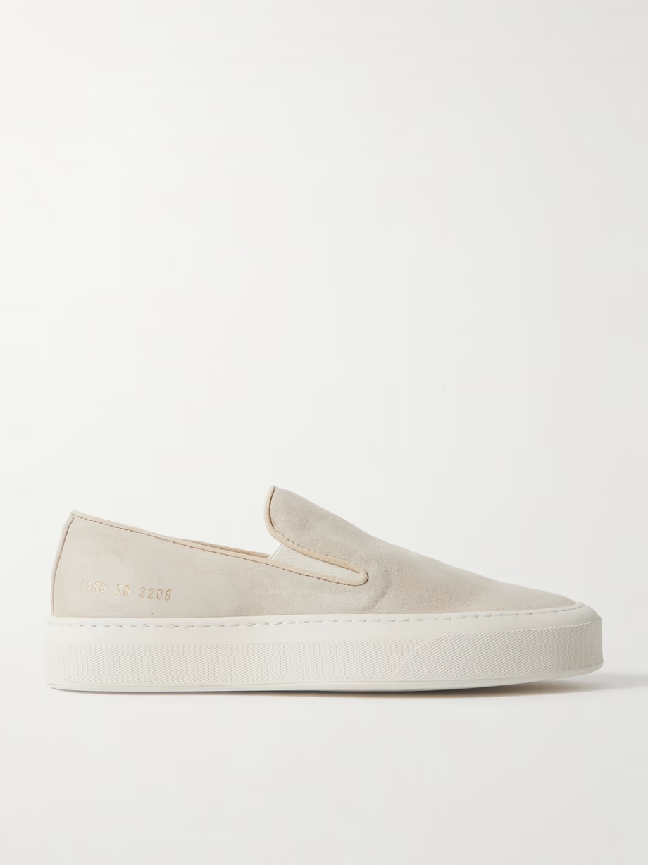 Suede slip-on sneakers