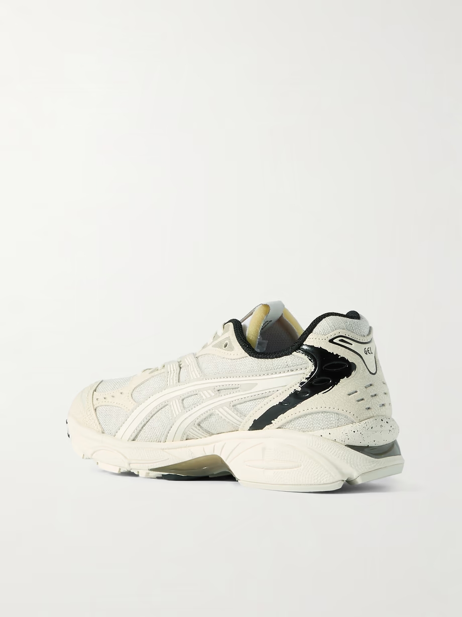 GEL-KAYANO 14 rubber-trimmed canvas and leather sneakers