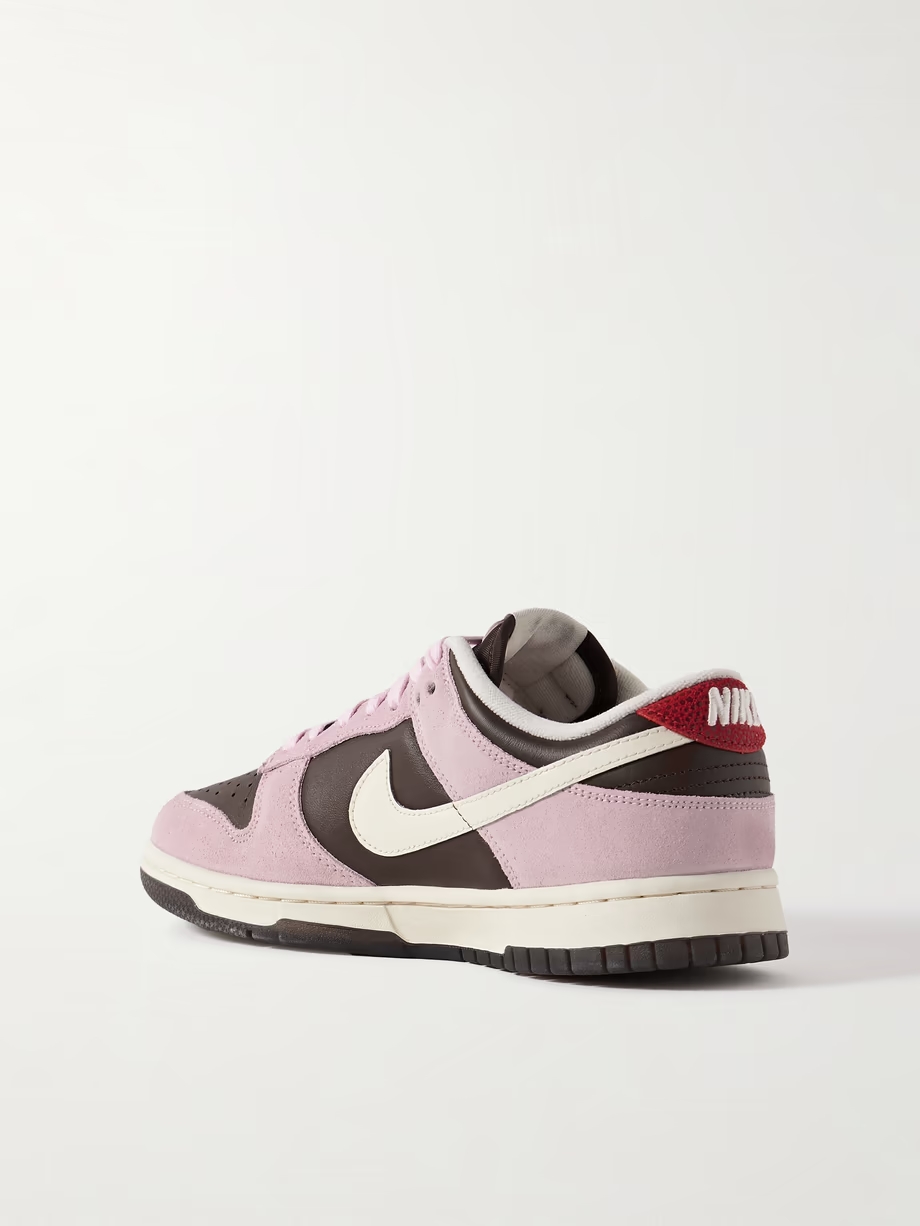 Dunk Low leather and suede sneakers