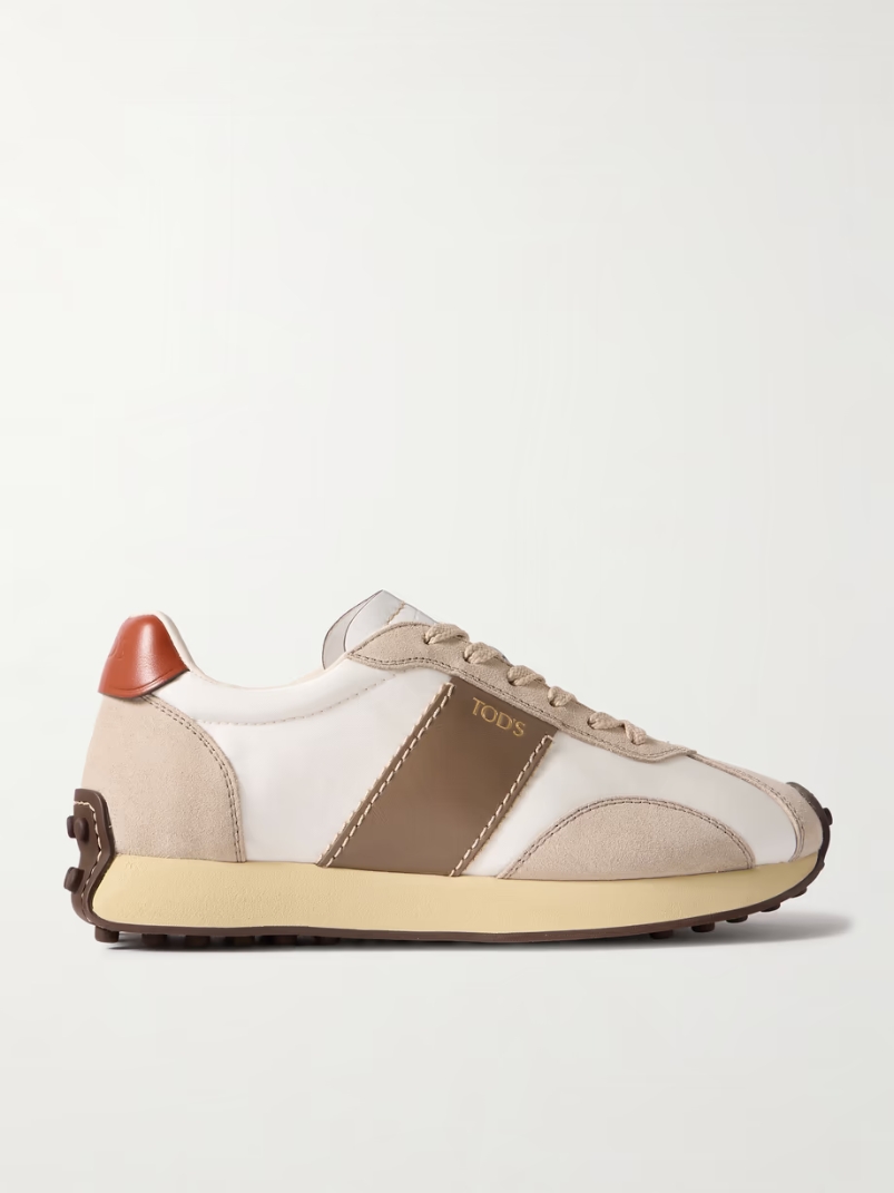 Sportivo Active leather and suede sneakers